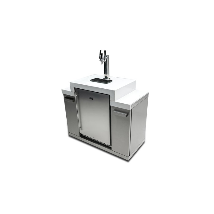 Mont Alpi Stainless Steel Outdoor Triple Beer Tap Kegerator